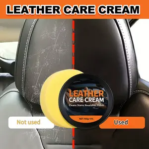Leader Cleaning and Care Cream & Cleaning Paste for Leather Care, Multifunctional Leather Cleaning Cream, Car Leather Repair Cream, Automotive Interior and Furniture Leather Cleaning Cream - multiple uses[Free! Ship!]