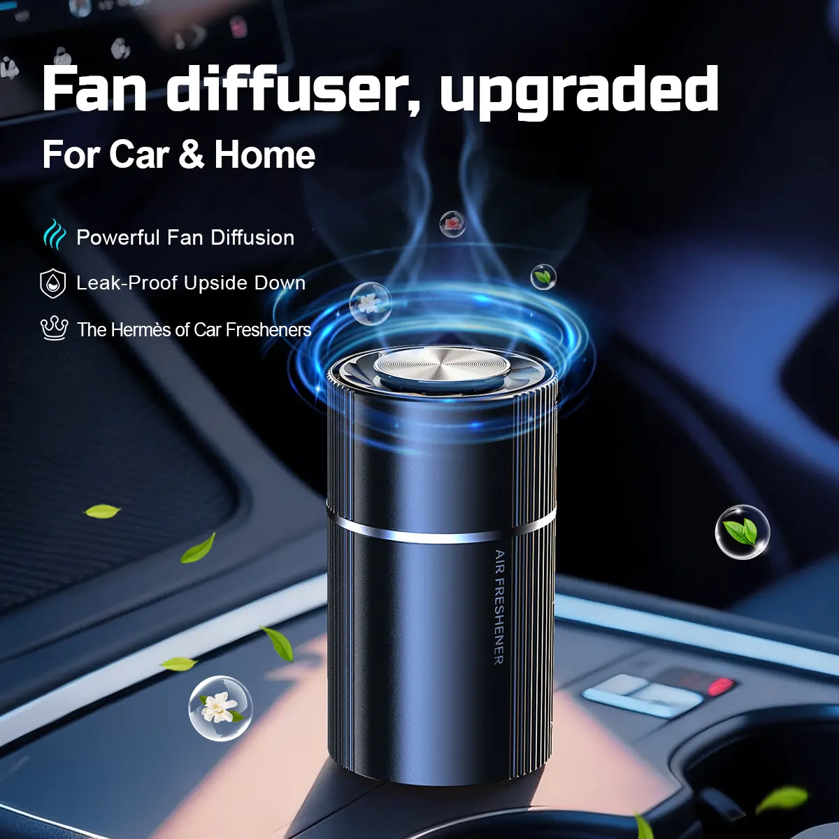 【Acechace Smart Car Air Freshener】200ml Auto Intermittent Fragrance, One-Click Start/Stop, Odor Removal & Air Purification, Long Lasting Scent for Car Home, 5 Mins Cycle Diffuser