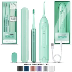 AquaSonic ICON Electric Toothbrush & Water Flosser Bundle - Travel case, charging cord Daily Oral Daily Oral  Cleansing