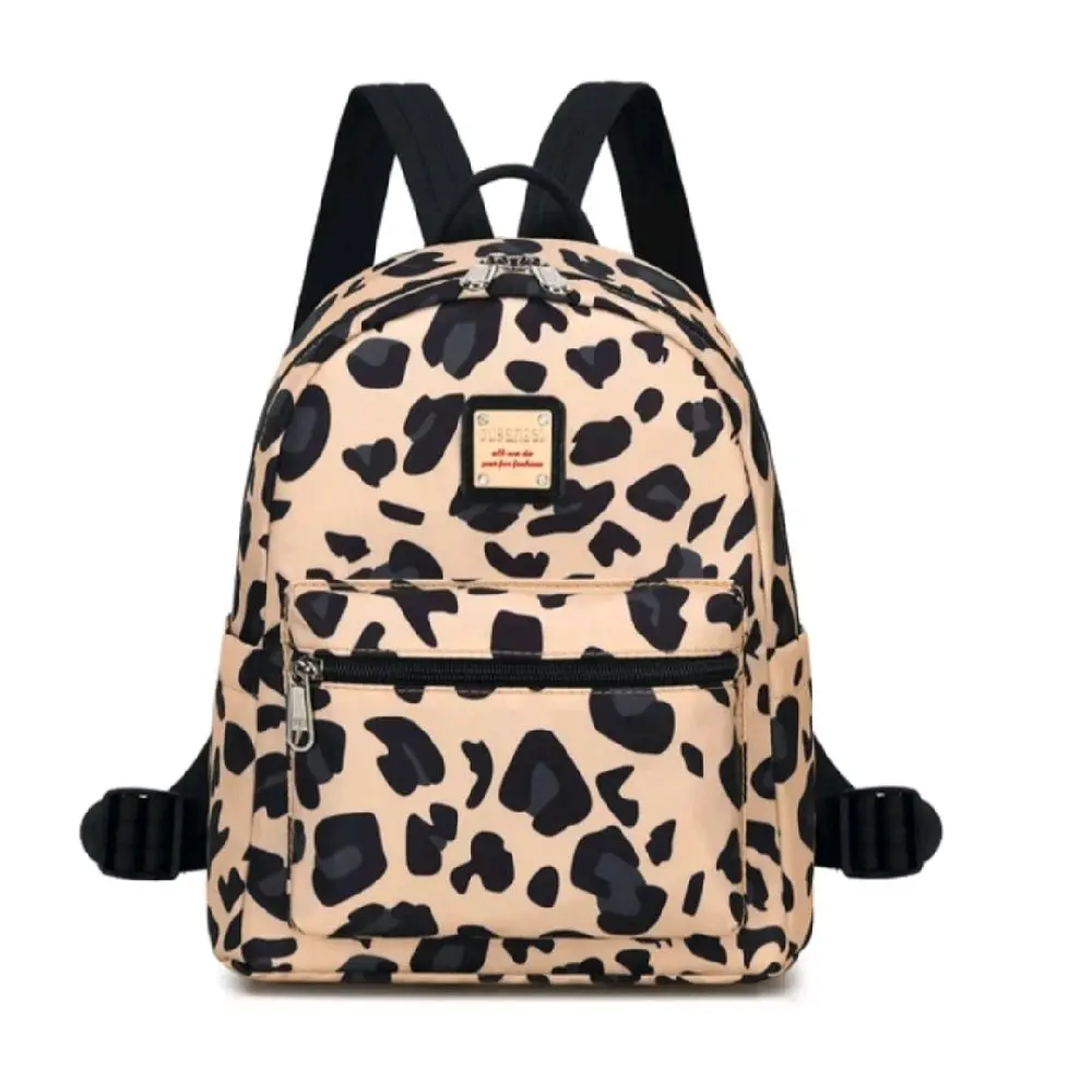 12 inches print casual mini backpack for women lightweight travel bag ,closure waterproof proof wear resistance for work and outdoor
