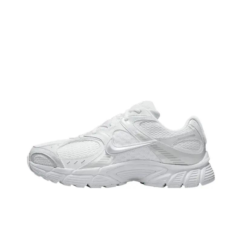 Nike V5 RNR Men’s White Black Metallic Silver Running Sneakers, Breathable Cushioned Light Jogging Shoes, Comfortable Lifestyle Gym Footwear, Breathable Running Shoes, Cushioned Running Shoes