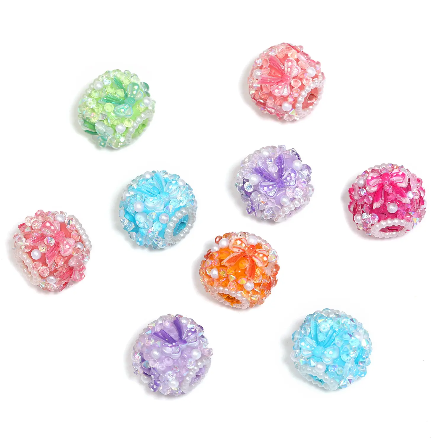 SX001012 10PCS Belted beads