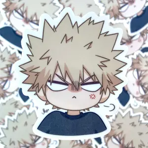 Chibi Kacchan Vinyl Sticker Waterproof fadeproof scratch resistant thick high quality vinyl w smooth matte finish