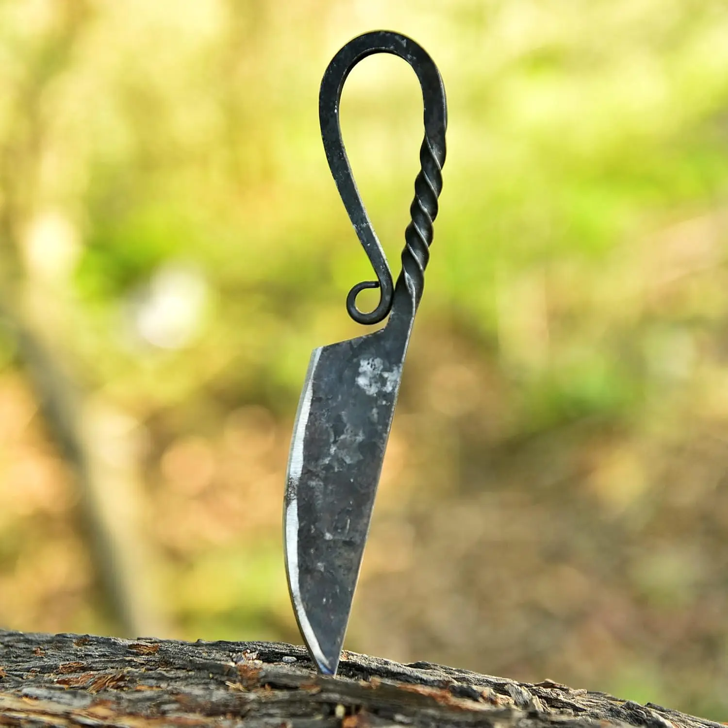 Norse Viking Knife with Leather Sheath – Handcrafted Carbon Steel Blade, Traditional Style Hunting & Camping Knife, Gift for Men Collectors & Outdoor Enthusiasts