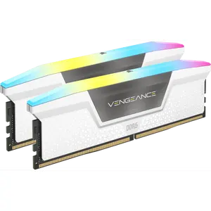 VENGEANCE® RGB 32GB (2x16GB) DDR5 DRAM Up To 6000MT/s CL36 AMD EXPO & Intel XMP Memory Kit — White