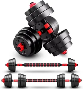 Adjustable-Dumbbells-Sets,Free Weights-Dumbbells Set of 2 Convertible To Barbell A Pair of Lightweight for Home Gym,Women and Men Equipment