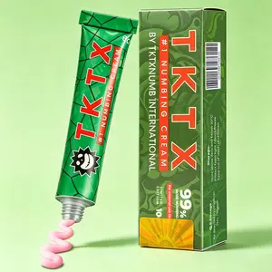 TKTX Tattoo Numbing Cream 1 Pack , Limited Edition 99% Very Strong, Relief Cream for Tattoos, Waxing, Microneedling, Lecithin External Cream(10g) Cosmetic.
