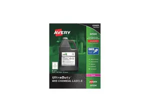 AVERY 60504 4" x 4" GHS Chemical Labels for Laser Printers, 200 labels/50-sheets