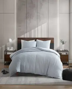 Solid Waffle Comforter Set