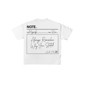 NOTE TO SELF Heavyweight Tee – White