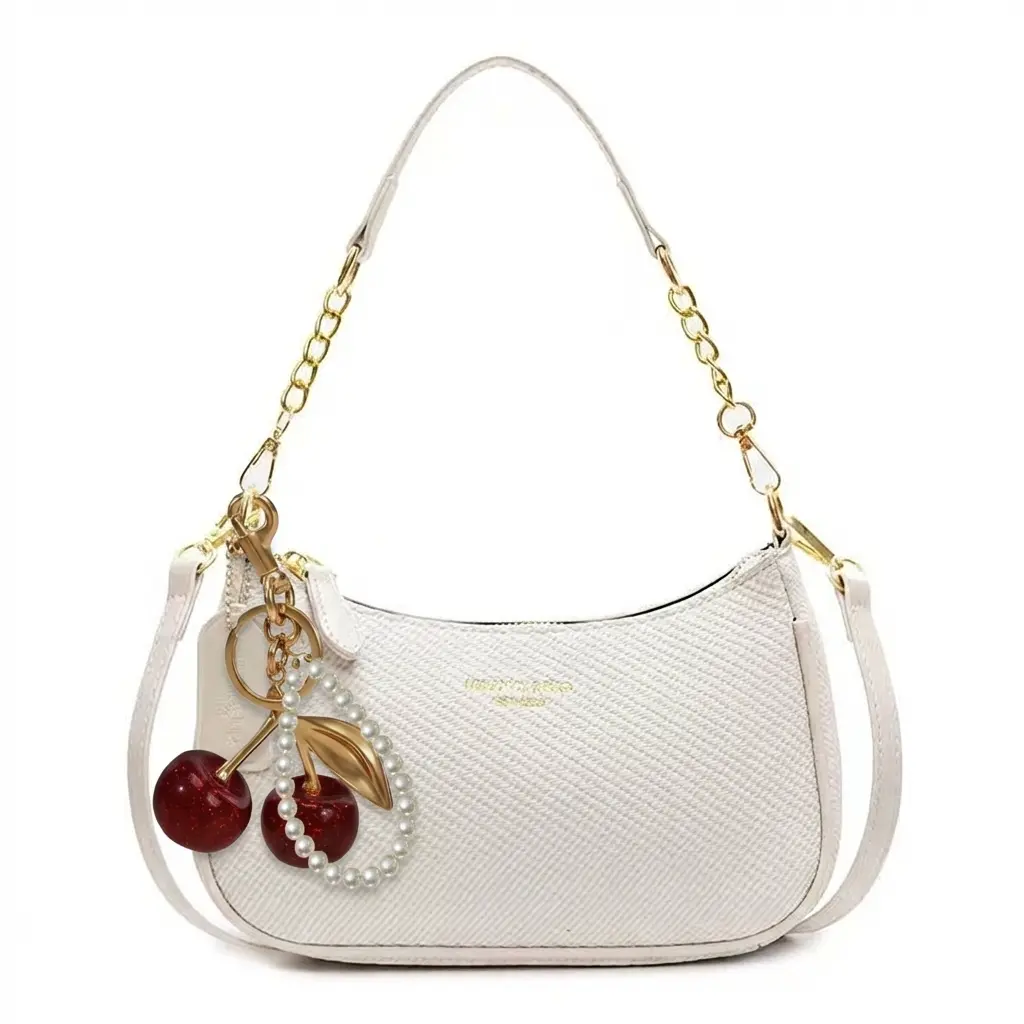 バッグ COACH HalfMoon Accessory Pouch Hobo Coach Small Jonie 22 Half-Moon Leather Shoulder Bag - Neutrals
