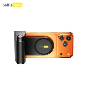 Wireless Magnetic Smartphone Shooting Handle with Wireless and Wired Charging, Bluetooth-compatible Remote Shutter, 1/4 Screw Thread, Compatible with Android and iPhone