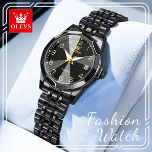 OLEVS 9970 Women Quartz Watch 27mm Small Dial Luxury Luminous Waterproof Stainless Steel Ladies Wristwatch