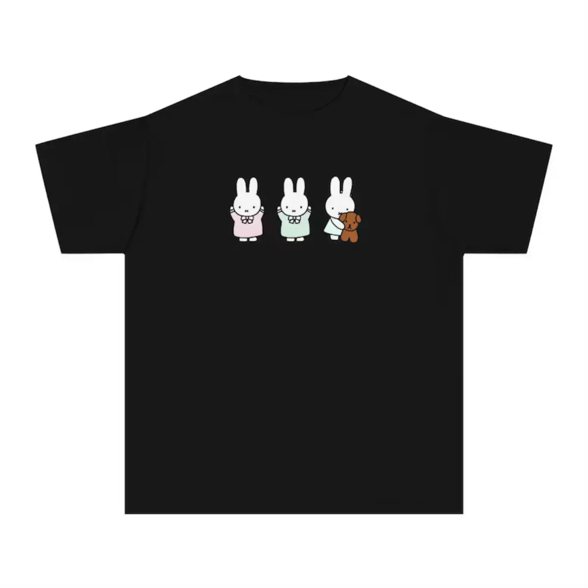 Miffy Bunny T-Shirt, Y2K T-Shirt, Cute Bunny Miffy T-Shirt Y2K Breathable Top Clear Cropped