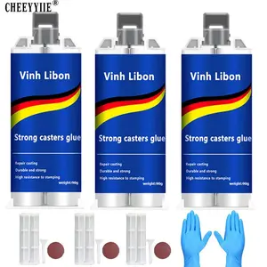 3PCS High Temperature Resistant Casting Glue Set Strong Waterproof Welding Glue For Stainless Steel Fuel Iron Leakage Repair Anti-Clogging & Electrically Safe for Daily Use