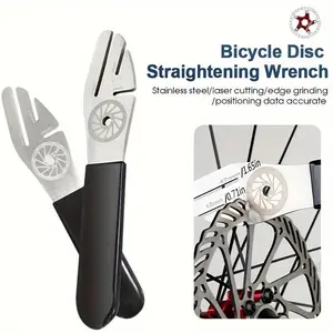Bicycle Tool Disc Brake Rotor Alignment Truing Tools MTB Flattening Correction Wrench Stainless Steel Bike Repair Tool