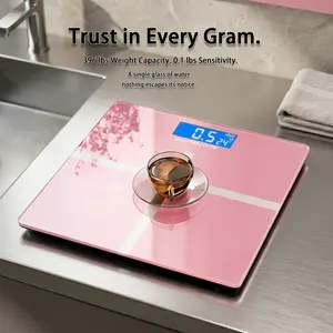 Digital Weight Scale High Precision Bathroom Scale Digital Display 396 Pounds Capacity Battery Powered Compact Size Weighing Scale for Body Weight Monitoring