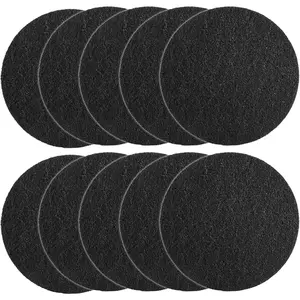 10 Pack 6.7 Inch Round Activated Charcoal Filters Replacement for Kitchen Countertop Compost Bin Pail Home Bucket Refill