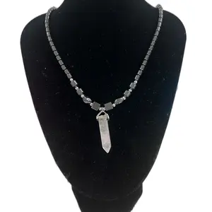 Clear Quartz necklace 18 inches
