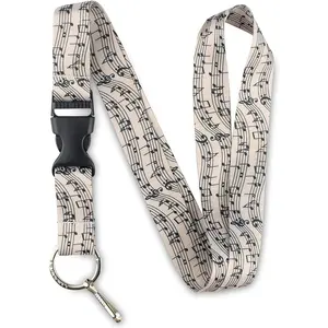 Music Notes Lanyard - Compact Design for Music Enthusiasts, Ideal for Seating and Stacking