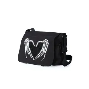 Skeleton Heart Messenger bag
