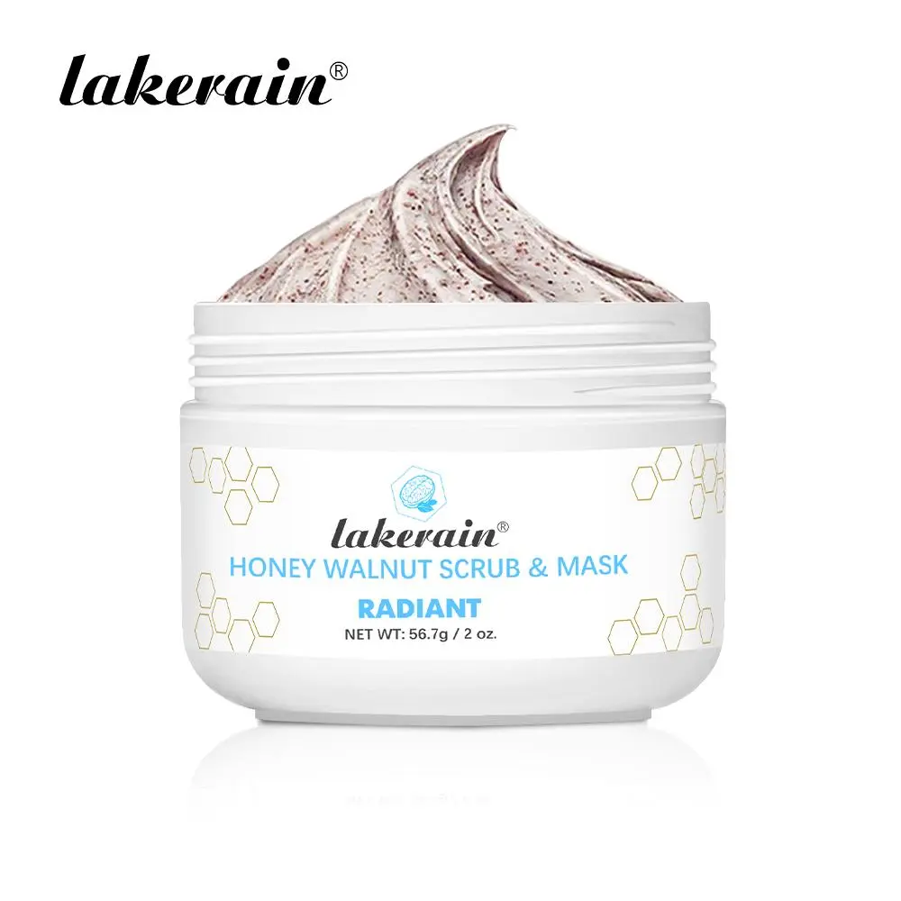 Honey & Walnut Scrub & Mask, Gentle Exfoliator Exfoliant for Smooth Skin, Even Skin Tone, Soft & Glowing Skin, Facial Skin Care Product with Niacinamide for Women & Men, Face Exfoliator Scrub