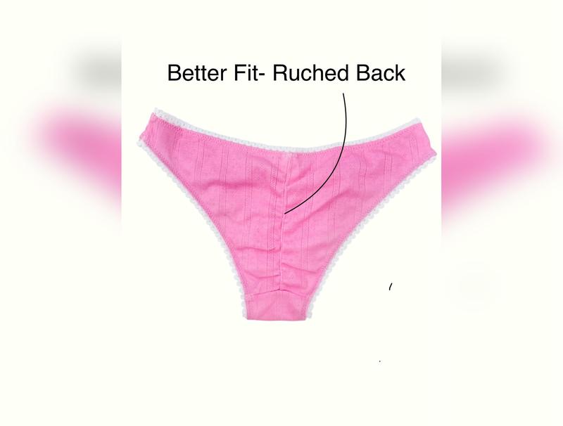 Pointelle Bikini Undie Cute Y2K Coquette Cotton