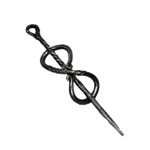 Hand forged Celtic style hair pin from Story City Forge, U.S.A.