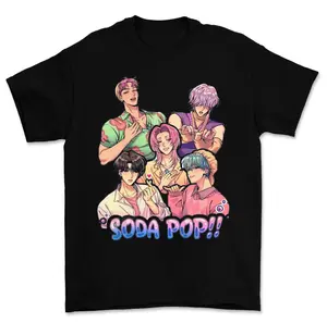 Soda Pop Saja Boys Kpop Demon Hunters Graphic Tee Jinu Shirt Unisex Cotton