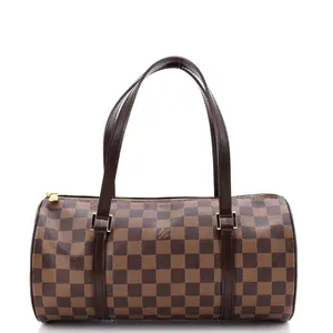 Pre-owned Louis Vuitton Canvas Coated Top Handle Bags Papillon Handbag Damier 30 by Rebag