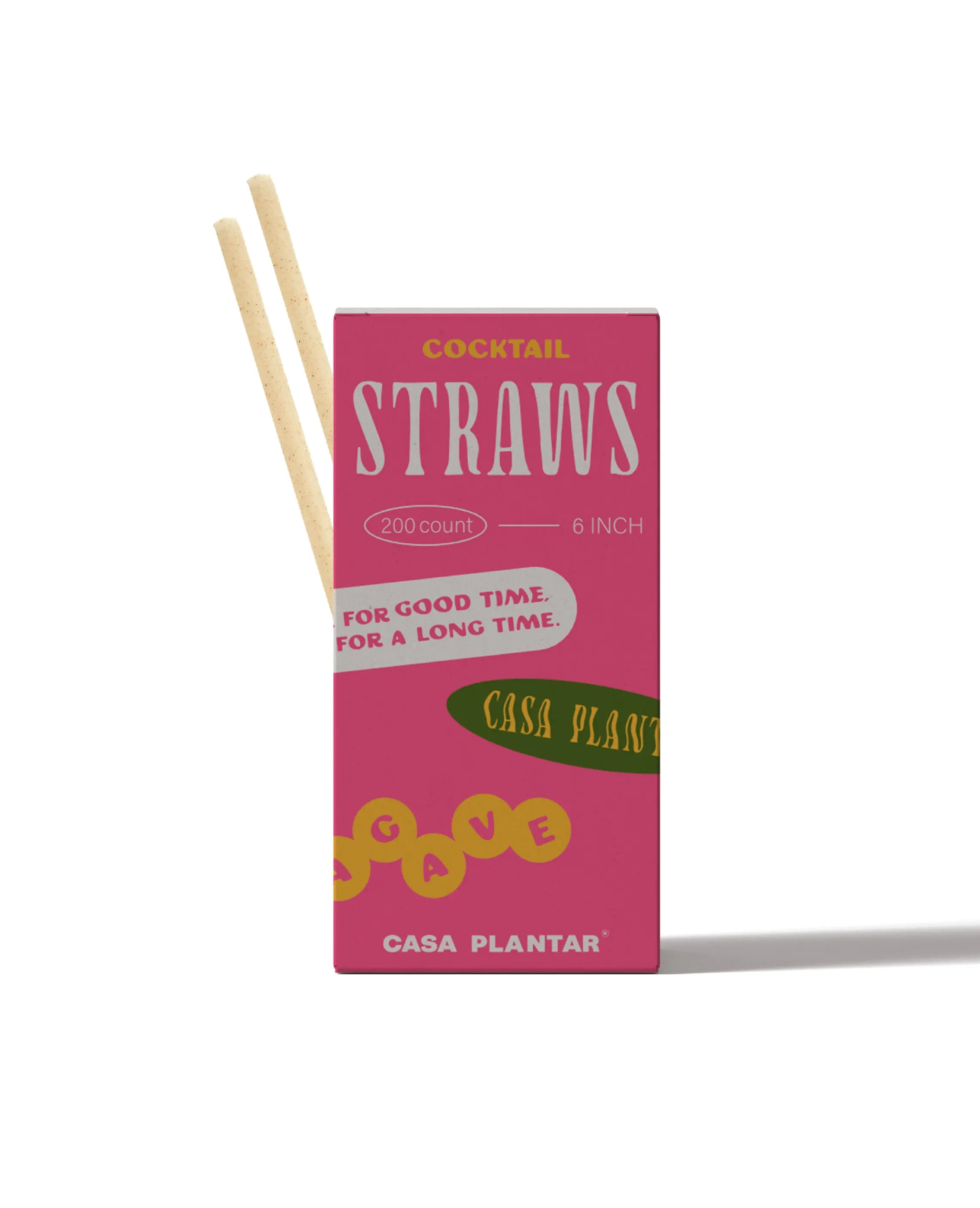 Cocktail 6" Agave Straws - 200 CT Cocktail 6" Agave Straws - 200 CT