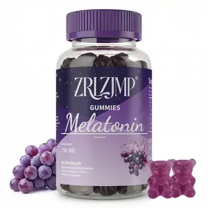 ZRLZJMP Melatonin Gummies 26mg High Potency Sleep Support, Grape Bear Gummies for Bedtime Night Routine - 60 Count