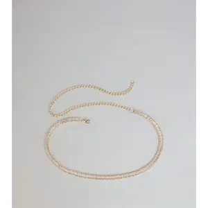 Shimmer Statement Cubic Zirconia Belt