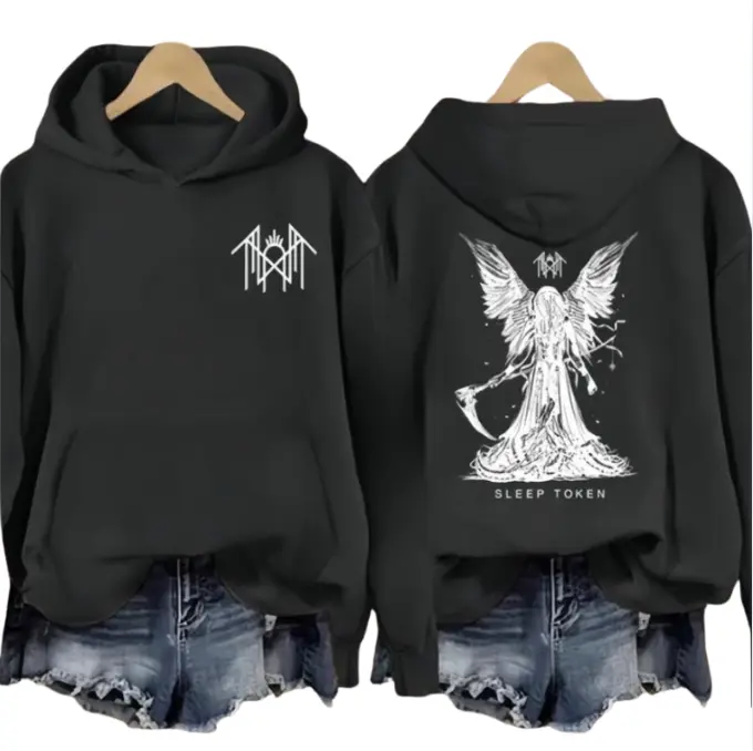 Sleep Token - Reaper Angel - Take Me Back To Eden Print Casual Print Vintage Sweatshirt Hoodie, Gift For Fan Type 1 Sleeves With Design T-shirt, Hoodie and Sweatshirt