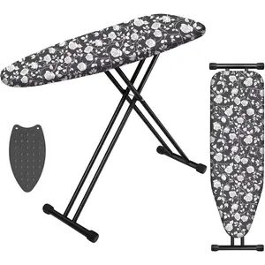 Extra Thick Ironing Board Compact Height Adjustable with Stable Structure Easy to Fold Silicone Iron Pad for Home Use