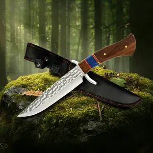 Outdoor Knife,Premium Ergonomic,Wooden Handle,Meat Cutting Knife,For Outdoor Camping, Fishing,and Barbecues,Gift For Men Outdoor Gear