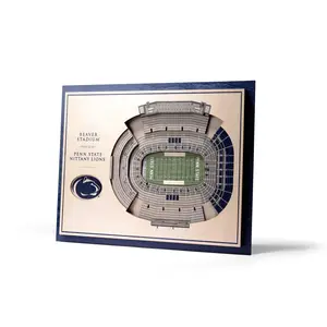 Penn State Nittany Lions Football 5 Layer 3D Stadiumview Wall Art