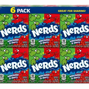 Nerds Watermelon & Cherry Candy Boxes | NYC Bodega Candy | Retro Crunchy Candy | 1.65oz Candy Boxes | 8 Pack or 12 Pack – NY Snack Pantry