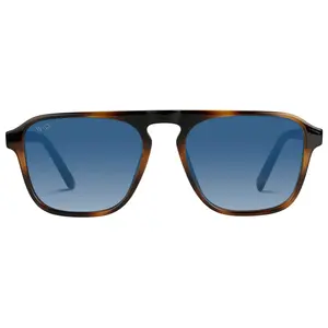 Emerson - Unisex Modern Rectangular Aviator Polarized Sunglasses