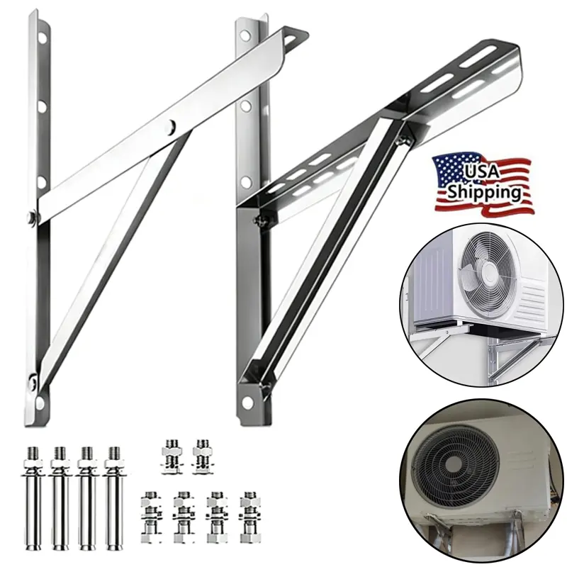 600LBS Stainless Steel Mini Split Wall Mount Bracket for Air Conditioner Condensing Units