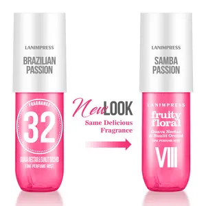 LANIMPRESS Samba Passion Fine Perfume Mist 3.0 fl oz Fruity Floral Notes Day Use Travel Size Long Lasting Spray Fragrance for Lady