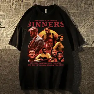 Sinners Movie T-shirt 2025) Horror Action Film Tee, Favorite Film 2025 Shirt, Sinners Movie Shirt 2025 , Aesthetic Movie Lover Shirt