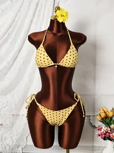 Women's Summer Bikini Set, Sexy Polka Dot Design, Beach Ready, Versatile Wear, Perfect for Beach Wear and Casual Occasions, Stylish Swimsuit for Ladies