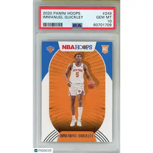 2020 Panini Hoops Immanuel Quickley #249 PSA 10 GEM MINT New York Knicks Rookie