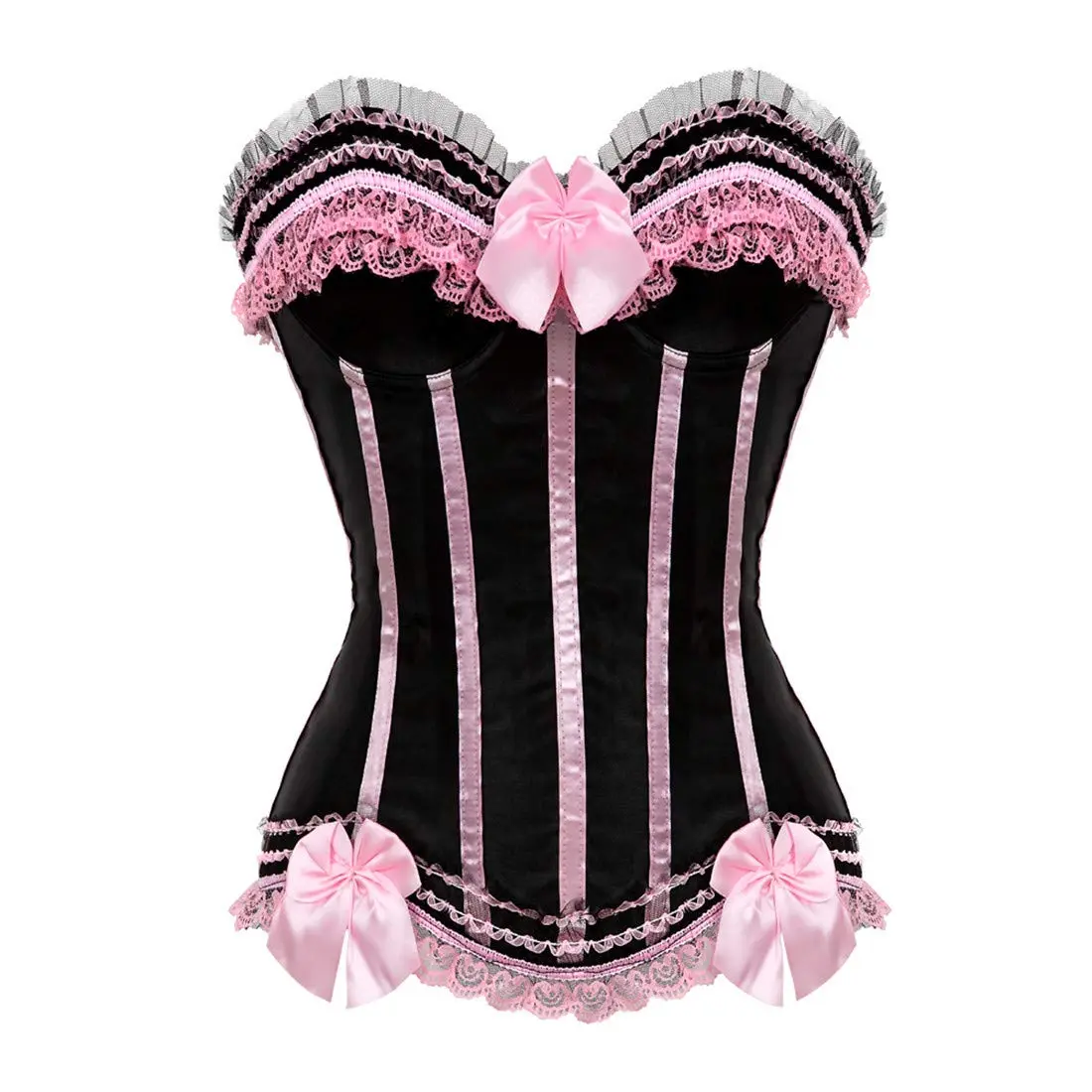 Women's Plus Size Chic Elegant Black Corset Bustier Lingerie - Easy Halloween Costume, Halloween Look Shapewear 8068-D1, Plussize, Halloweenlook, Black Corset Costumes, Clothes