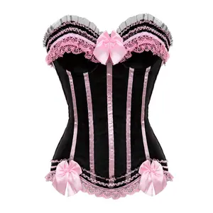 Plus Size Corsets for Women Black Bustier Lingerie for Halloween Costume Dress 8068-D1 Plus Size Corsets for Women Black Bustier Lingerie for Halloween Costume Dress 8068-D1