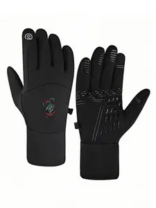 1pc with  Royal Bluemal Dad Easy  winter gloves thermal gloves Touch Screen Touch Screen Compatible Winter Activities unisex sports gloves Warm holiday gifts