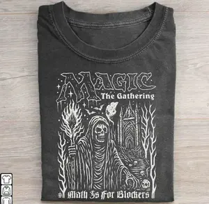 MAGIC- THE GATHERING Math Is For Blockers Shirt, Unisex Cotton Graphic Top T-Shirt, Unisex Cotton Crewneck Top for Daily Wear