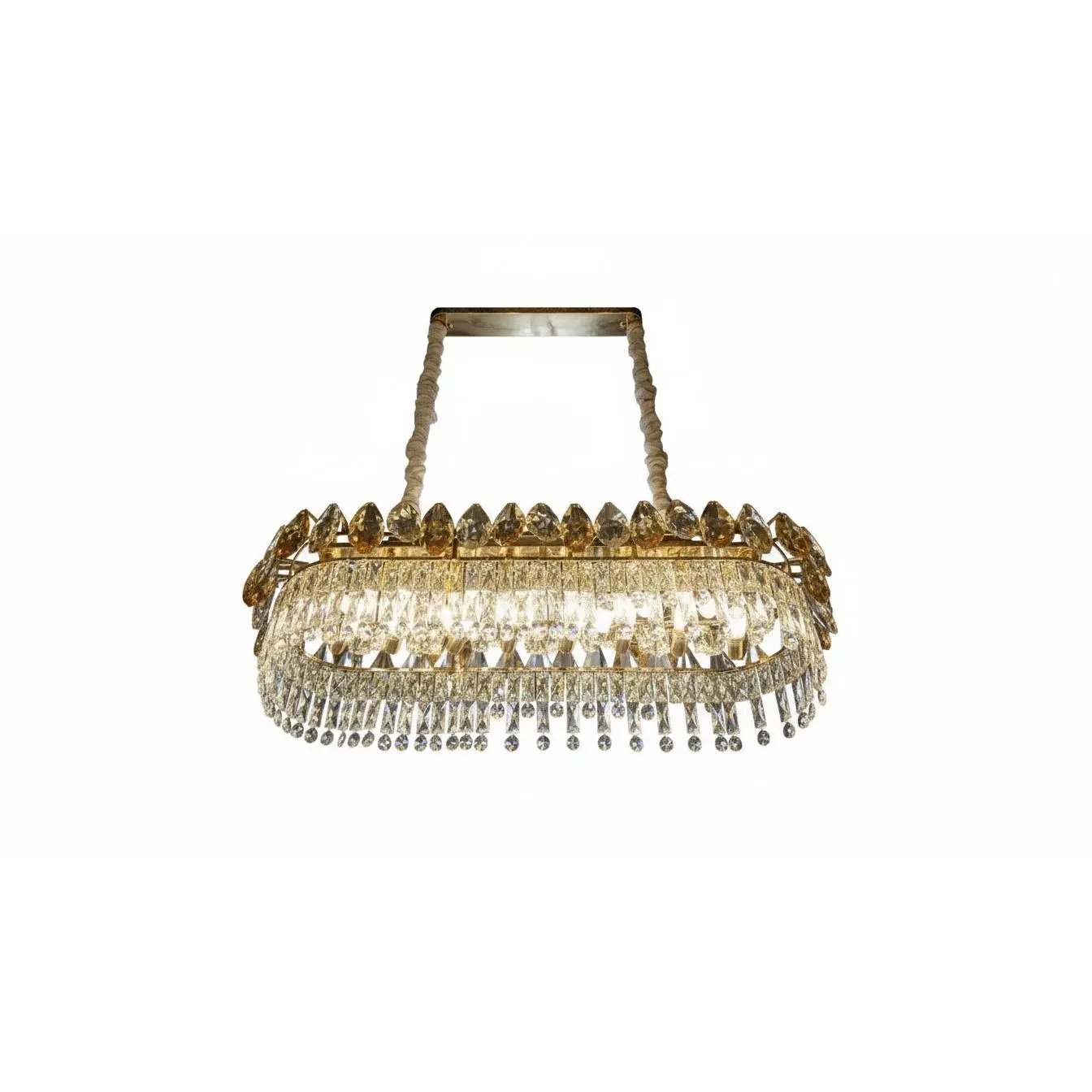 Majestic Linear Crystal Chandelier