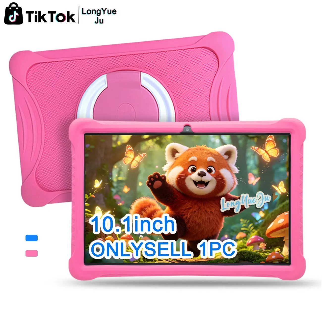 [Summer Special] 10.1-inch all-in-one Multifunction children's learning tablet, Kid Tablet, Anti addiction+eye protection+anti fall three in one, IWAWA parental control, Children's Day/Summer/First choice for gift giving at school (NO Charger)